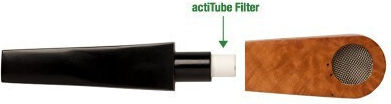 ActiTube Πίπα με Σίτα 8mm Γκρι