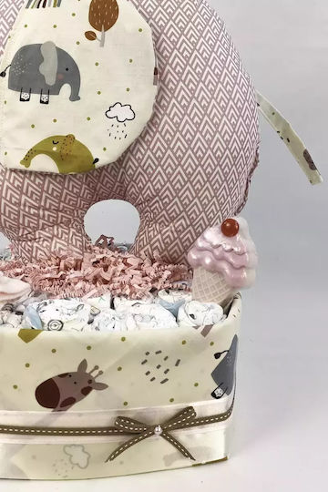 Dama Koupa Handmade Diaper Cake pentru Fetiță