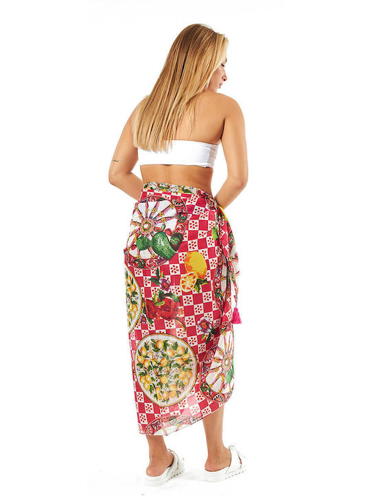 Verde Fuchsia Women's Pareos