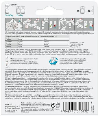 Tesa Self-adhesive Nails Wallpaper Plaster Up To 0.5 Kg 2 Pcs H7777202