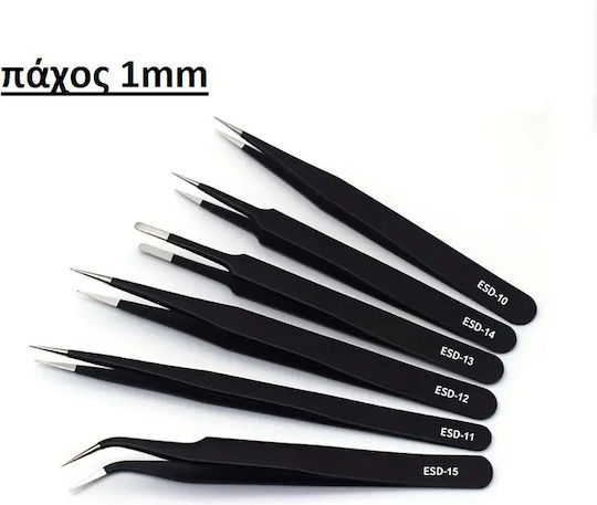 Set Pensete de Precizie 6 Buc Anti-statice
