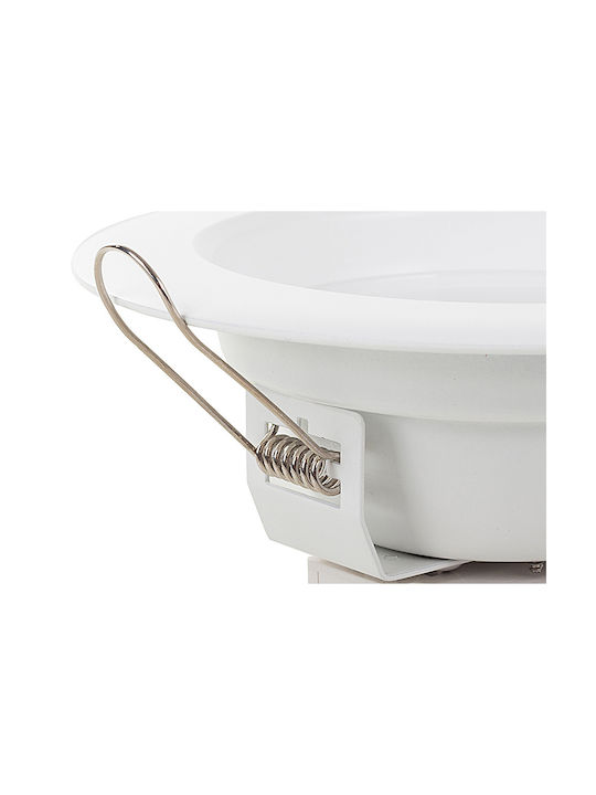 Rotund Plastic Spot Încorporat cu LED Integrat și Lumină Alb Natural Alb 1buc Rotund Plastic Spot Încorporat cu LED Integrat și Lumină Alb Natural Alb 1buc