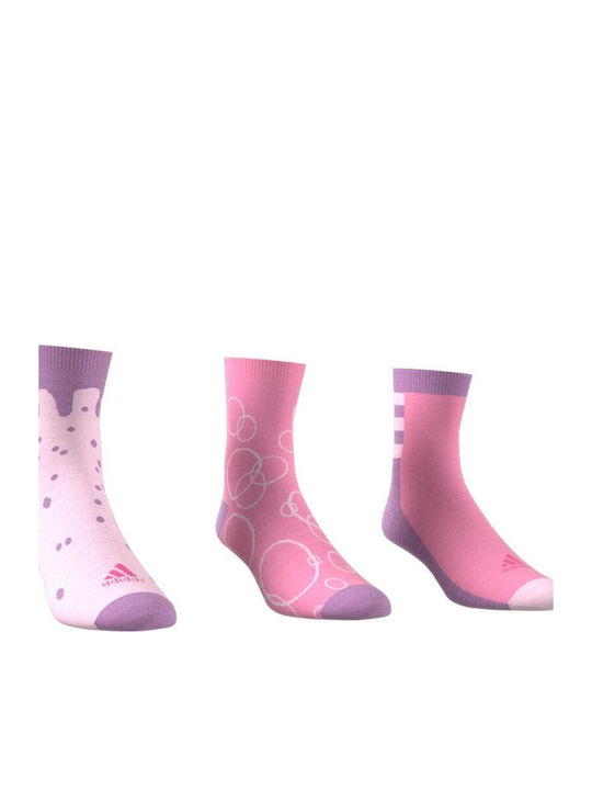 adidas Детски чорапи Graphic Pink 3 Чифта adidas Детски чорапи Graphic Pink 3 Чифта