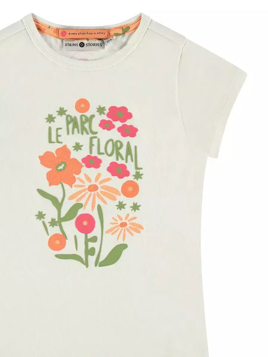 Kids' Blouse Short Sleeve Ecrou (Ecrou)