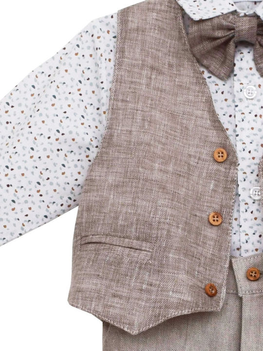 Nst Nastasia Costum de Botez pentru Băiat Antoine Multicolor