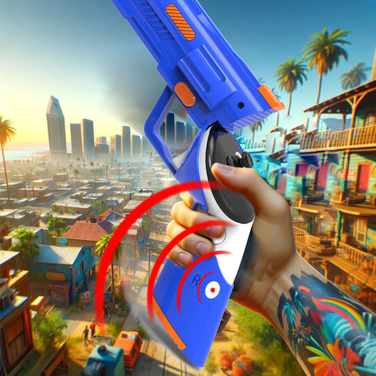 Replika Pistolen-Controller für Meta Quest 3 Blau