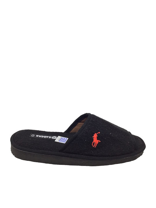 Men's Terry Slippers Black