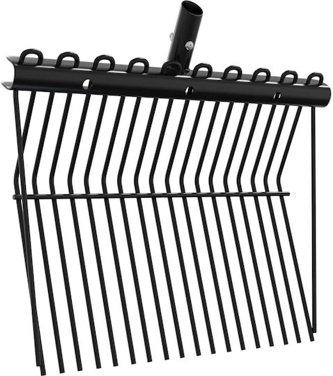 Vidaxl Double-Headed Pitchfork 18 Teeth Black Steel