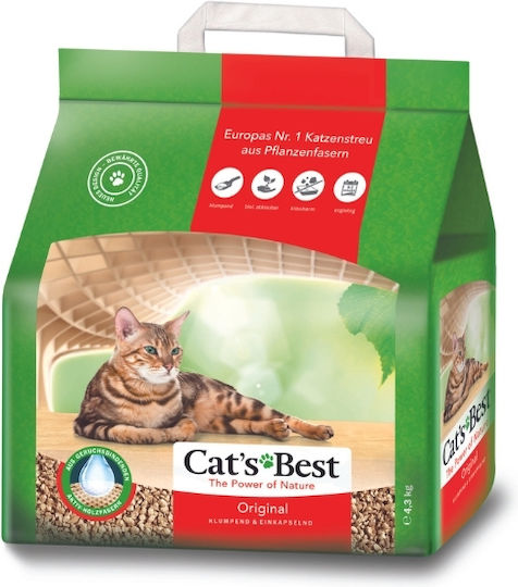Cat's Best Original Пелети за котки без аромат 4.3кг