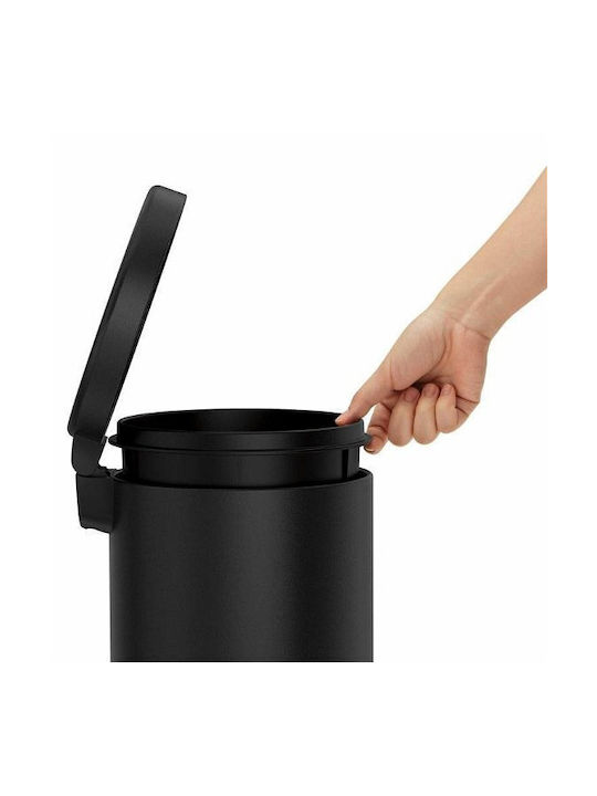 Simplehuman Μεταλλικό Καλάθι Αχρήστων 4.5lt Μαύρο