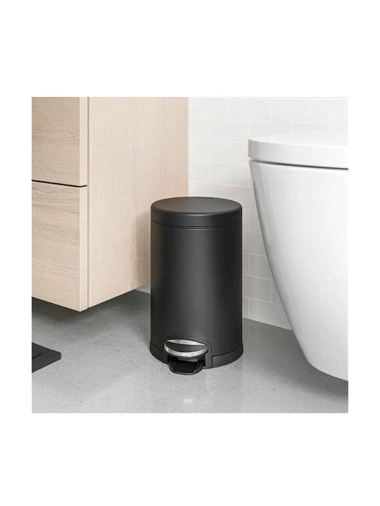 Simplehuman Μεταλλικό Καλάθι Αχρήστων 4.5lt Μαύρο