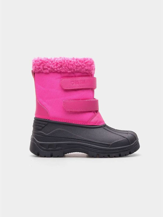 Big Star Kids PU Leather Snow Boots Pink