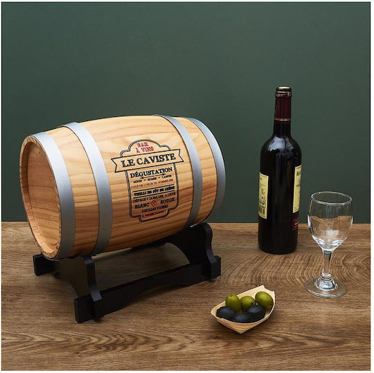 Cook Concept Wine Wooden Barrel 5lt KV7166-Grey