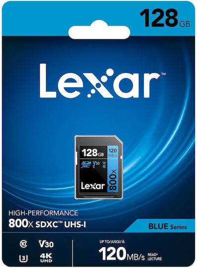 Lexar Professional 800x SDXC 128GB U1 UHS-I Cu Adaptor