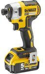 DEWALT DCK654P3T Set Roată unghiulară & Ferăstrău circular & Multitool & Excavator & Mașină de găurit cu impact & Șurubelniță cu impact Brushless 18V cu 3 baterii 5Ah și husă