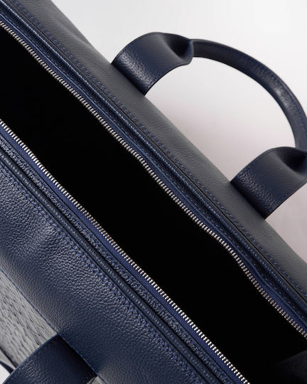 Toya Sack Voyage Blue made of Leather L50xW28xH33cm