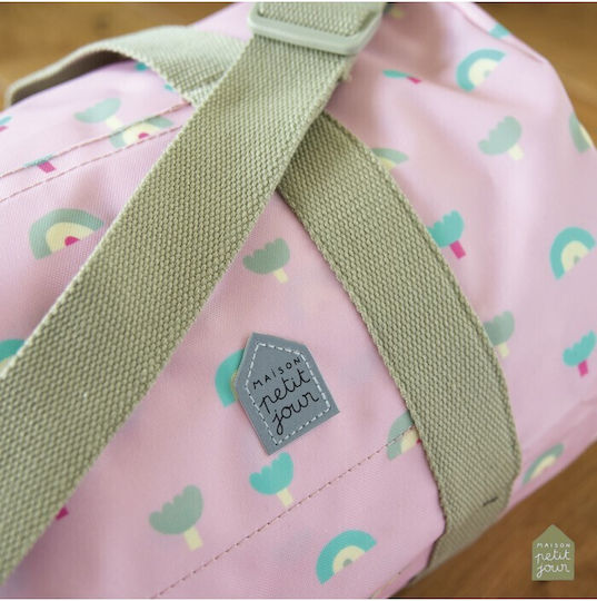 Petit Jour Paris Sack Voyage Back Light Blue Fabric L42xW21xH21cm
