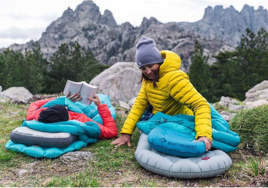 Sea to Summit Pernă de camping autogonflabilă Albastru cu Lățime 36cm