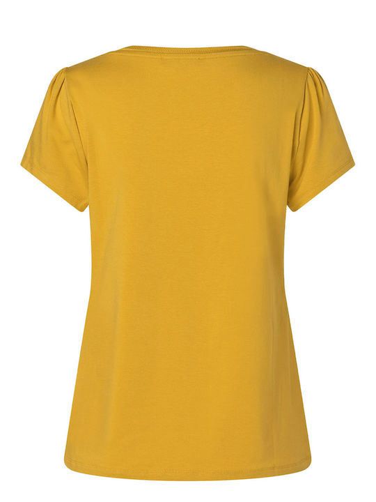 MORE & MORE Damen T-Shirt Yellow