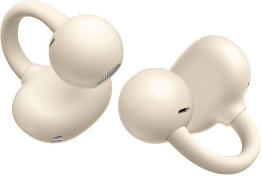 Huawei FreeClip Earbud Bluetooth хендсфри Слушалки с Устойчивост на Пот и Кутийка за Зареждане Бежов