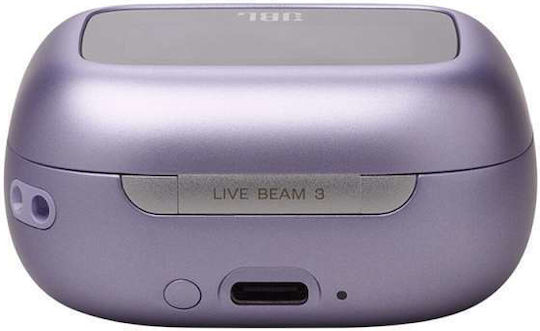 JBL Live Beam 3 In-ear Bluetooth Handsfree Earphones with Sweat Resistance and Charging Case Purple