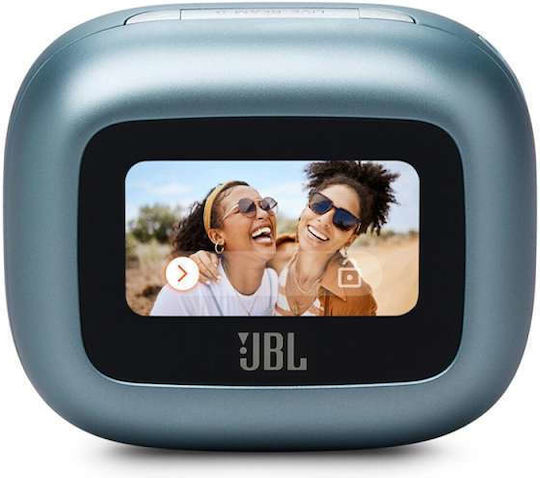 JBL Live Beam 3 In-Ear Bluetooth-Freisprecheinrichtung Kopfhörer mit Schweißresistenz und Ladeetui Blau