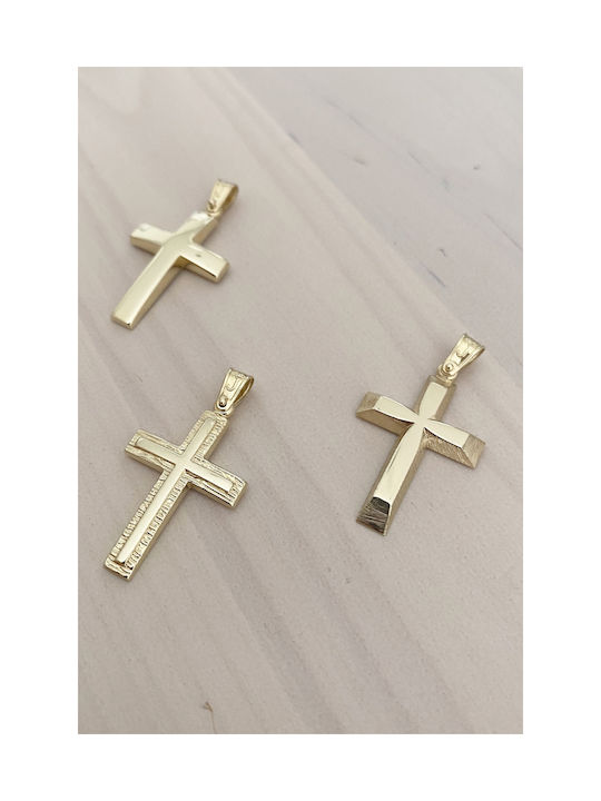 Kritsimis Damen Gold Kreuz 14K mit Kette