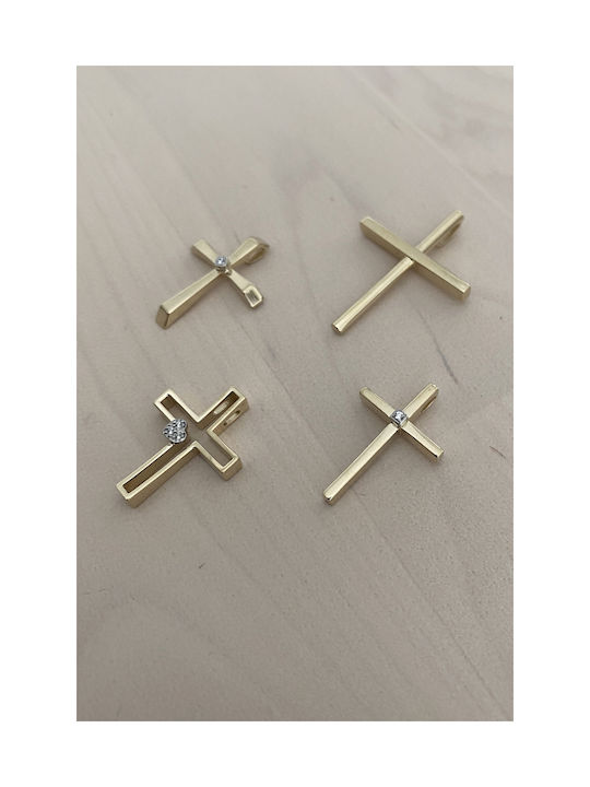 Kritsimis Gold Kreuz 14K mit Kette