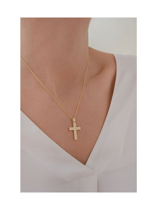 Kritsimis Gold Cross 14K with Chain