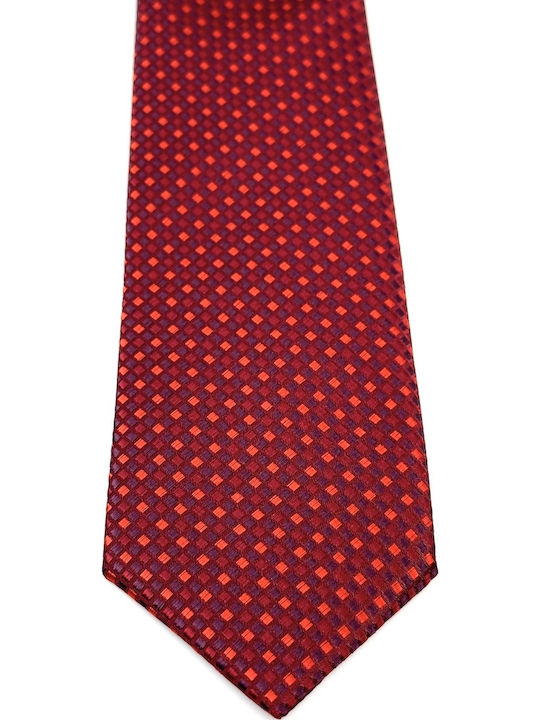 Legend Accessories Men's Tie Set Printed in Red Color