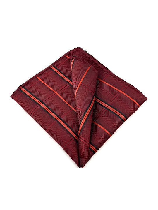 Legend Accessories Σετ Ανδρικής Γραβάτας Μεταξωτή με Σχέδια σε Κόκκινο Χρώμα