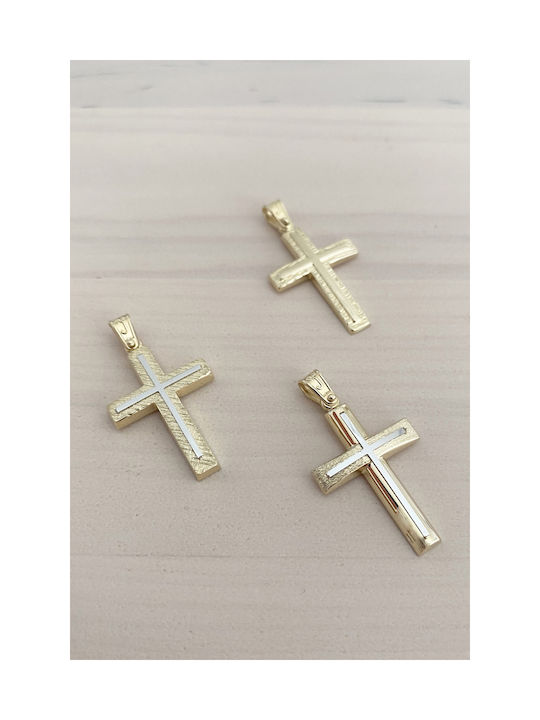 Kritsimis Damen Gold Kreuz 14K mit Kette