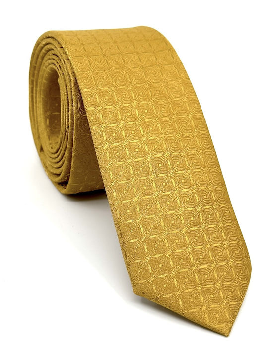 Legend Accessories Men's Tie Set Printed in Yellow Color