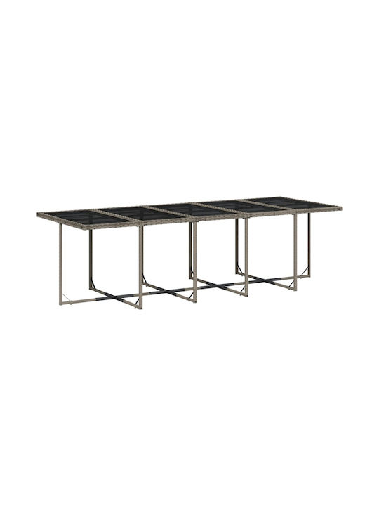 Set Sala De Mese Pentru Exterior 11 Piese Gri Cu Perne