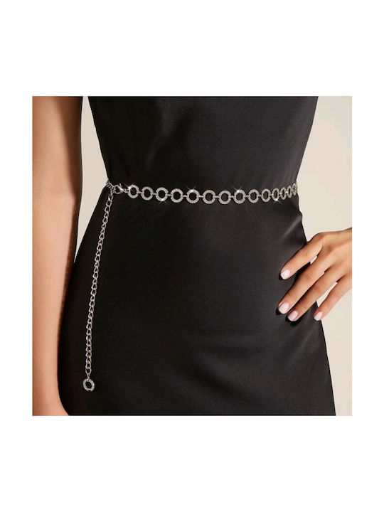 Women's Belt Chain Silver