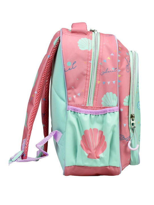 Gim Princess Ariel Schulranzen Rucksack Kindergarten mit Flaschenhalter Mehrfarbig 12 Liter 25 x 15 x 30 cm