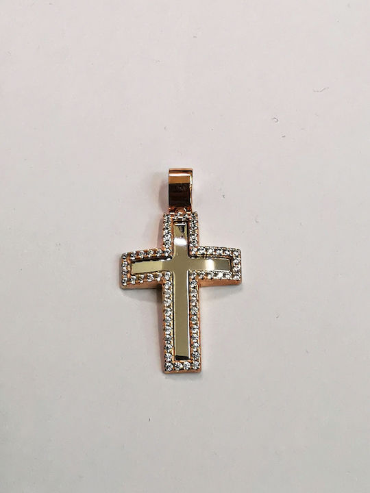 Aris Dentopoulos Jewellery Women's White Gold Cross 14K