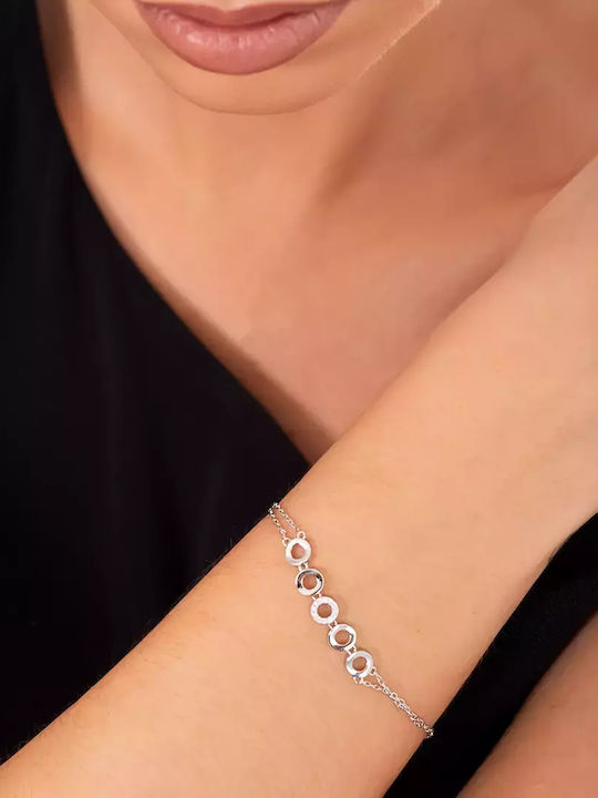 Oxzen Bracelet made of Silver with Zircon