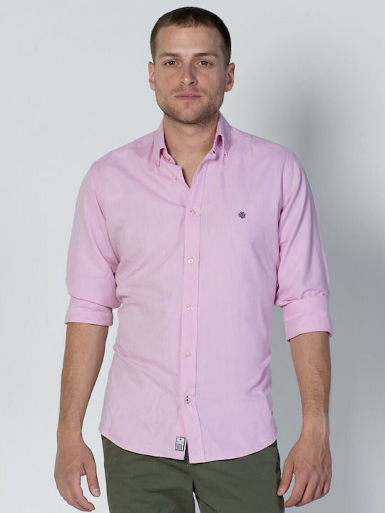 Dors Men's Shirt Cotton Pink