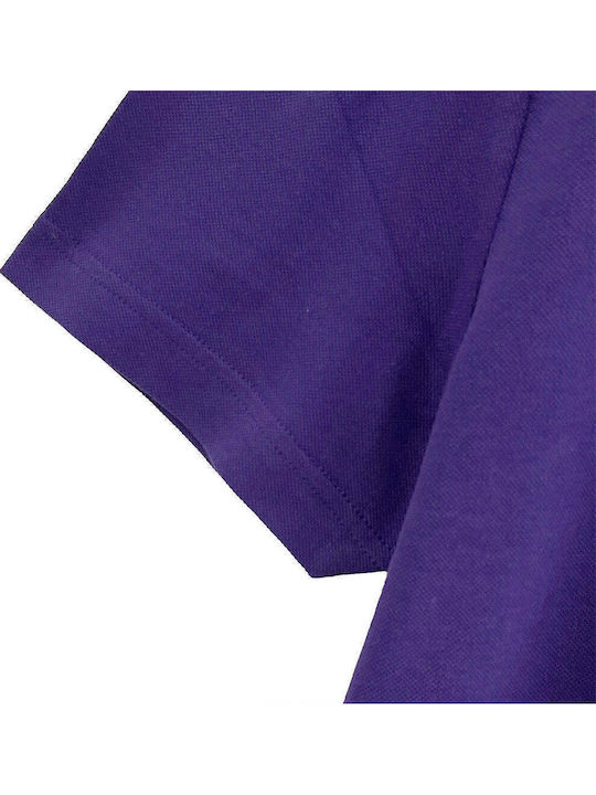 Polo Short Sleeve Blouse Purple