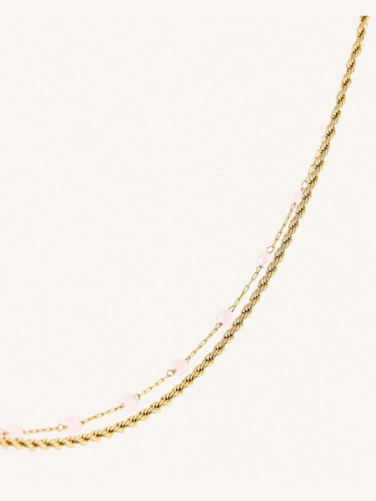 StanStefan Bracelet Anklet Chain made of Steel Gold Plated