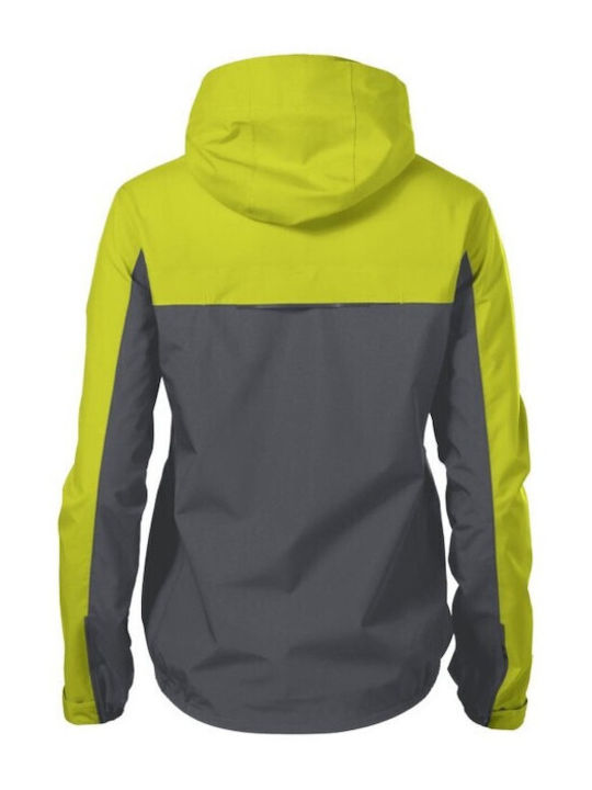 Malfini Women's Short Lifestyle Jacket for Winter Neon Yellow