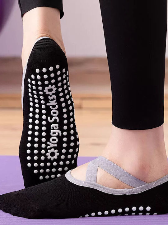 Șosete Antiderapante pentru Yoga & Pilates Negre