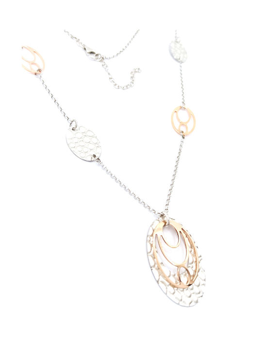 PS Silver Necklace from Pink Gold Plated Silver