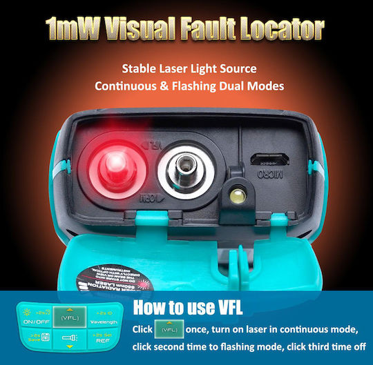 Proskit Fiber Optic Multimeter Mt-7616 Power Measurement & Vfl 1mw – Mt-7618 – Id 112986