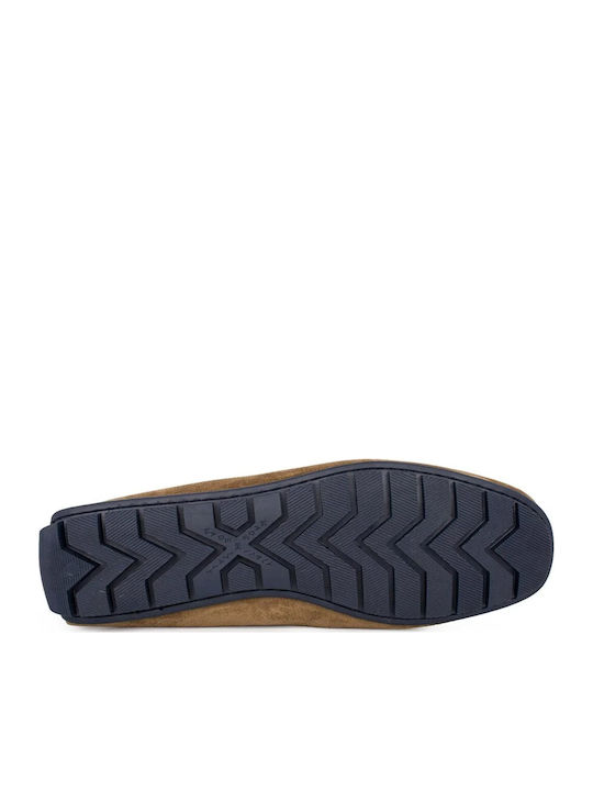 Wildleder Herren Mokassins in Beige Farbe