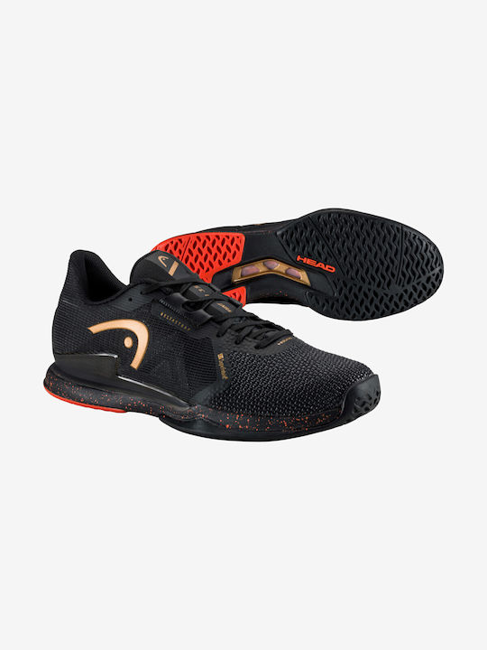 Head Sprint Pro 3.0 Sf Ανδρικά Παπούτσια Τένις για Όλα τα Γήπεδα Μαύρα Head Sprint Pro 3.0 Sf Ανδρικά Παπούτσια Τένις για Όλα τα Γήπεδα Μαύρα