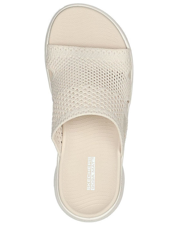 GO WALK Flex Elation Women's Flat Sandals in Beige Color