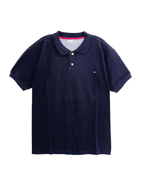 Ustyle Bluza Bărbătească cu Mânecă Scurtă Polo BLUE