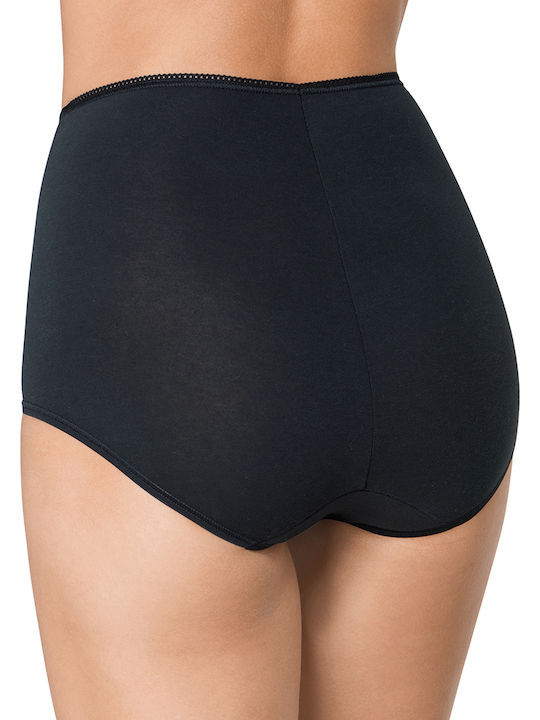 Βαμβακερά Ψηλόμεσα Γυναικεία Boxer 3Pack Μαύρο
